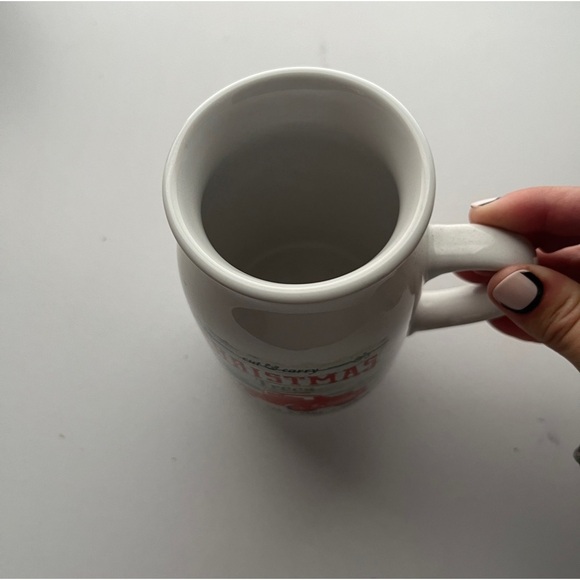 Vintage Cut & Carry Christmas Trees Milk Jug Red Ford Truck 4.75 Mug - Picture 2 of 4